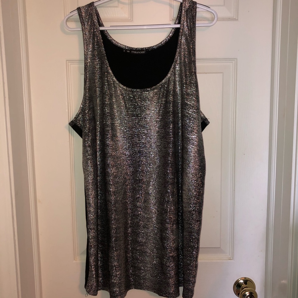 Gray shimmer shirt